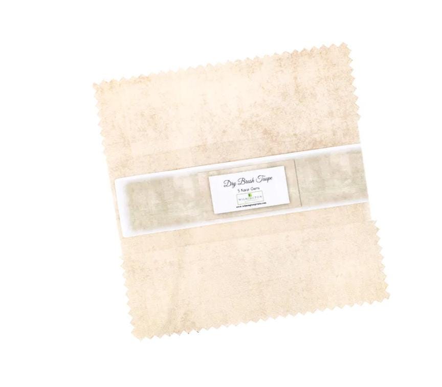 Taupe Essentials Dry Brush Charm Pack - Wilmington Prints