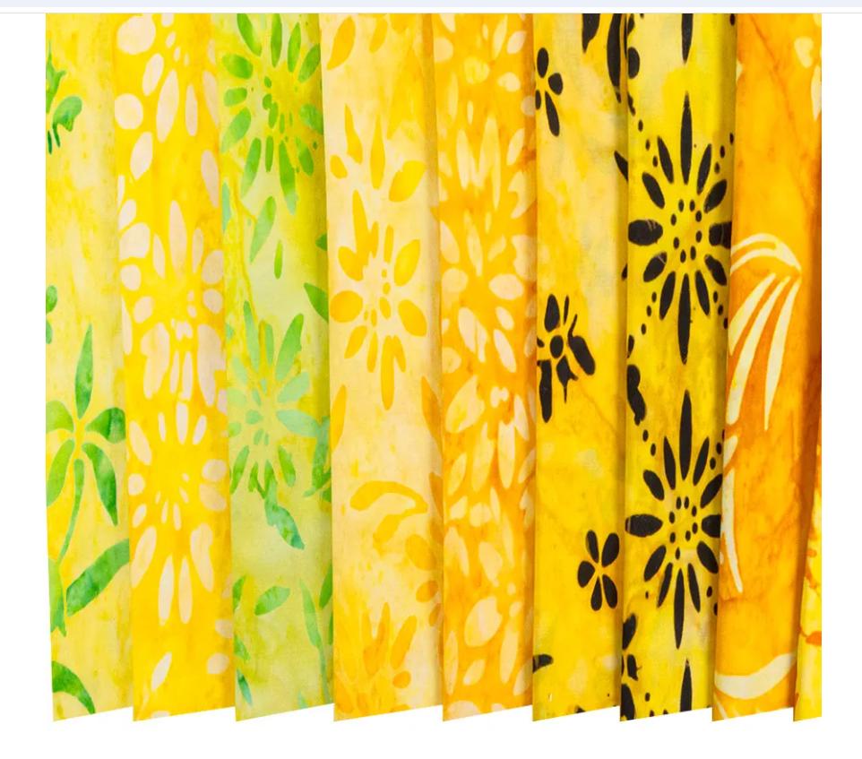 Bees and Flowers Artisan Batiks Charm Pack - Lunn Studios - Robert Kaufman Fabrics