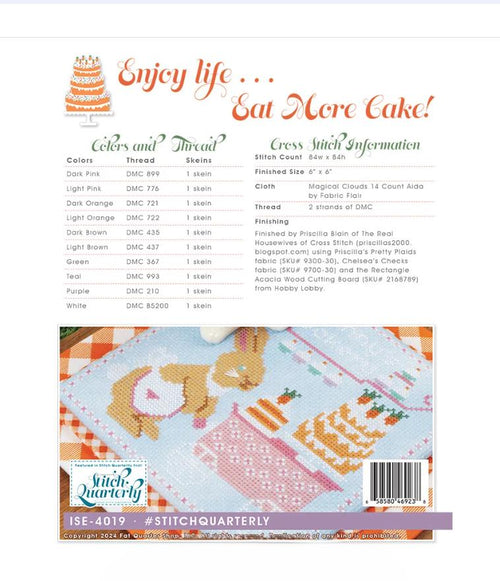 Bunny's Bakery Cross Stitch Pattern -It's Sew Emma