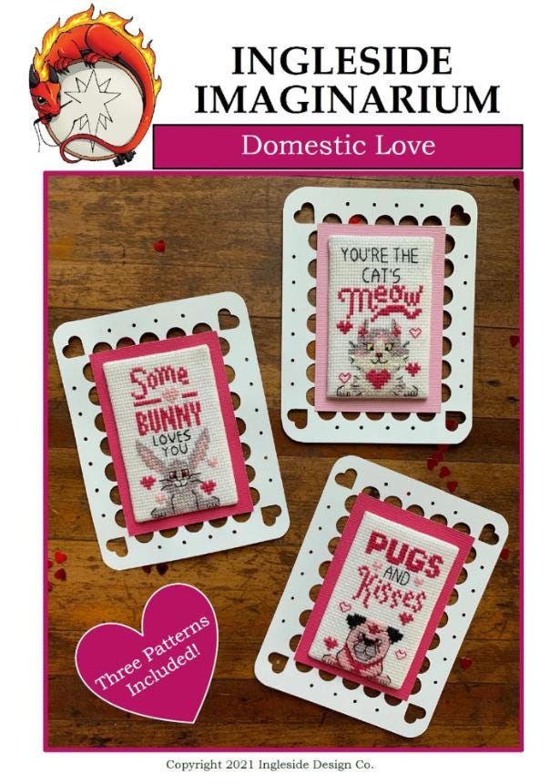 Domestic Love Cross Stitch Pattern - Ingleside Imaginarium