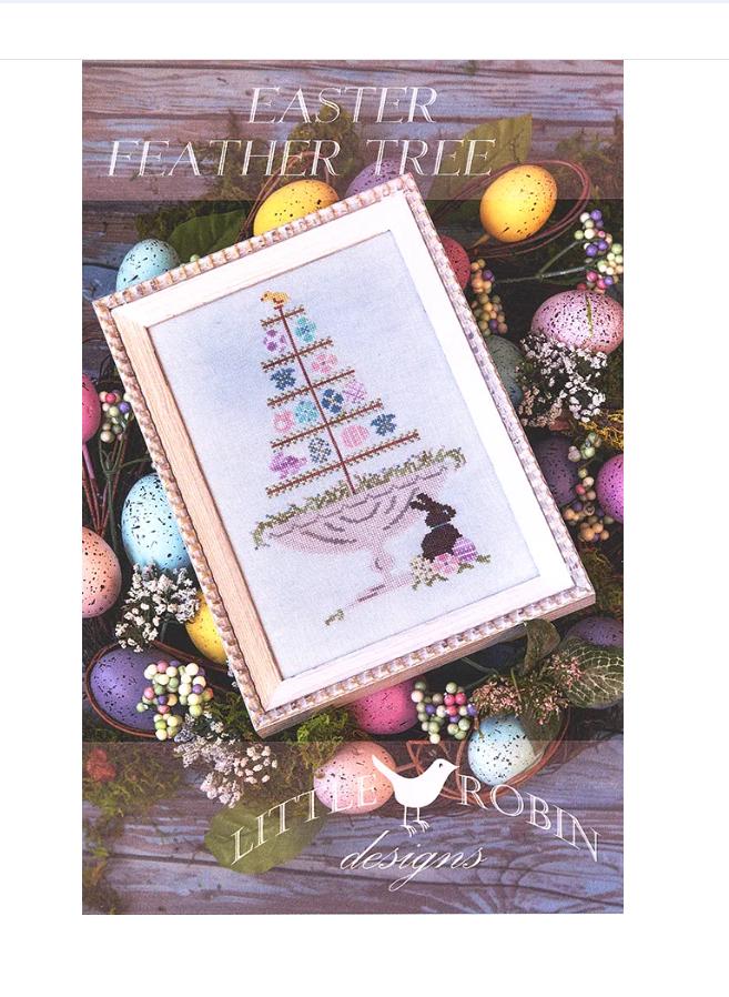 Easter Feather Tree Cross Stitch Pattern - Little Robin Designs