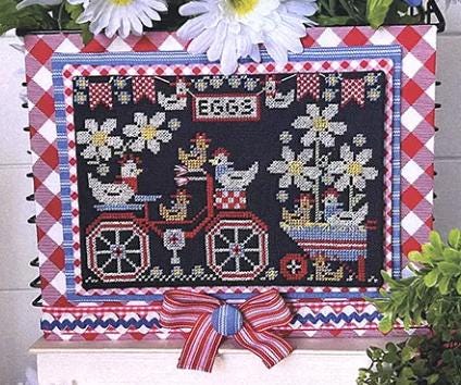 Let's Go Ride a Bike Cross Stitch Pattern -Through the Garden Gates - Stitching with Housewives