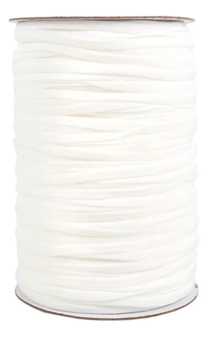 White Soft Stretch Elastic - 144 Yards - Allary
