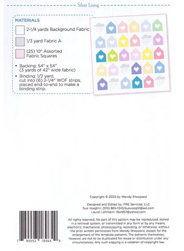 Silver Lining Quilt Pattern - Wendy Sheppard