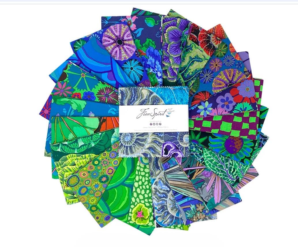 Kaffe Fassett Collective Charm Pack – Fall 2024 by FreeSpirit Fabrics