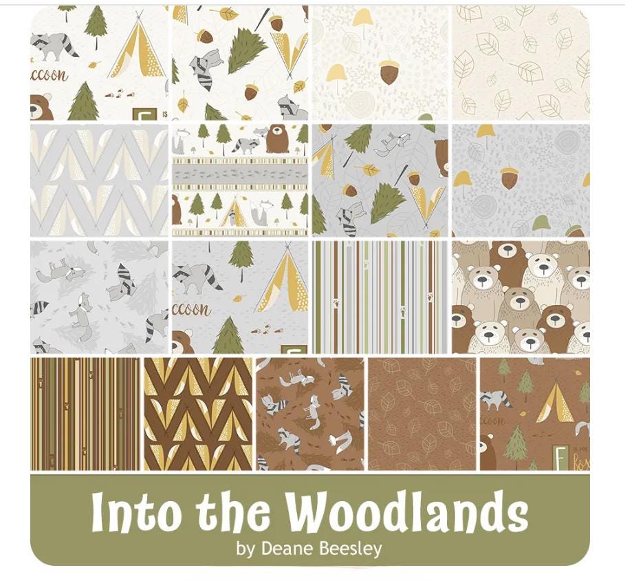 Into the Woodlands Jelly Roll - Deane Beesley - Wilmington Prints