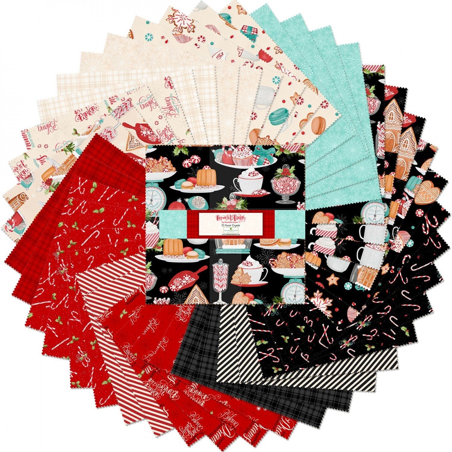 Peppermint Parlor Layer Cake - Danielle Leone - Wilmington Prints