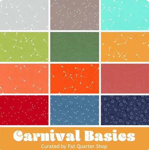 Carnival Basics Fat Quarter Bundle 12/pkg. - Riley Blake Designs