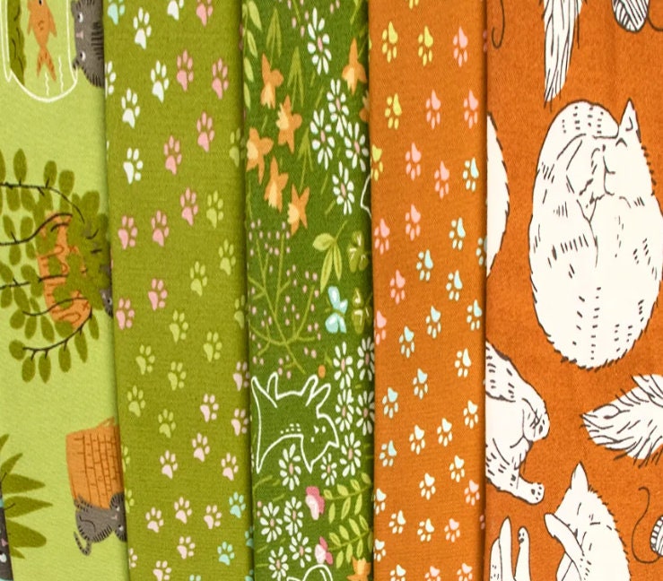 Here Kitty Kitty Charm Pack - Stacy Iest Hsu - Moda Fabrics