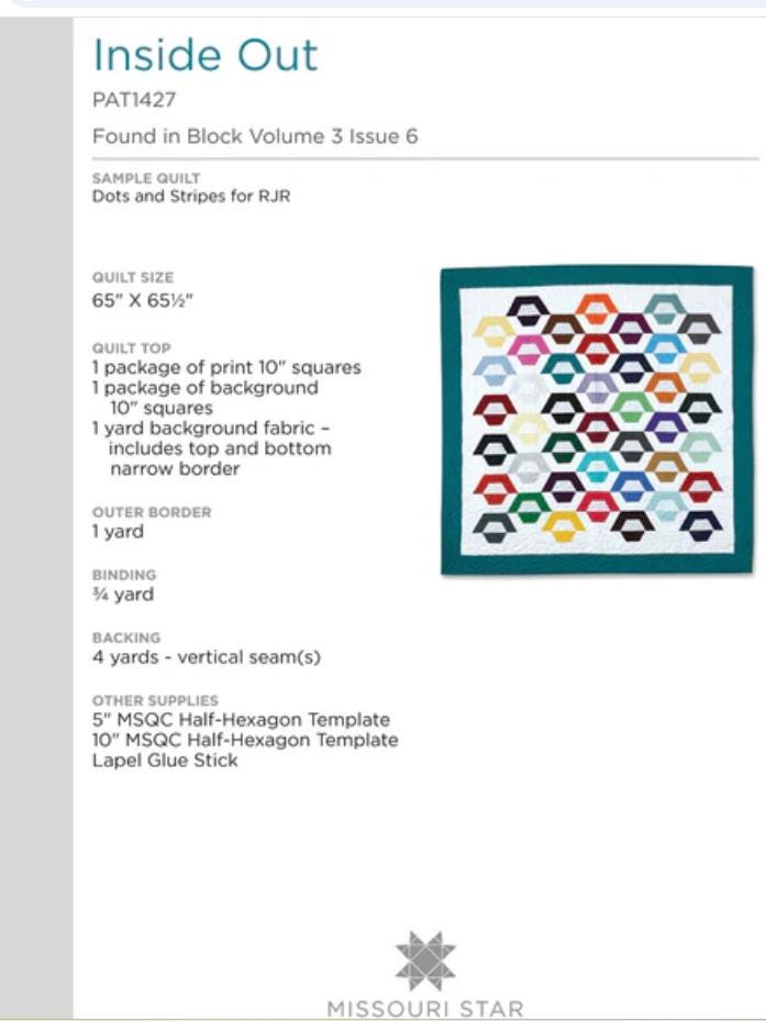 Inside Out Quilt Pattern - Missouri Star