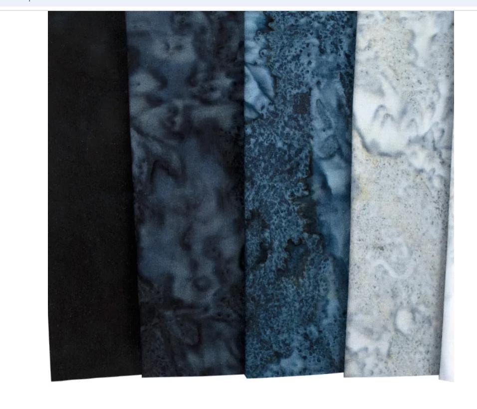 Stormy Skies Prisma Dyes Batiks Charm Pack - Robert Kaufman Fabrics