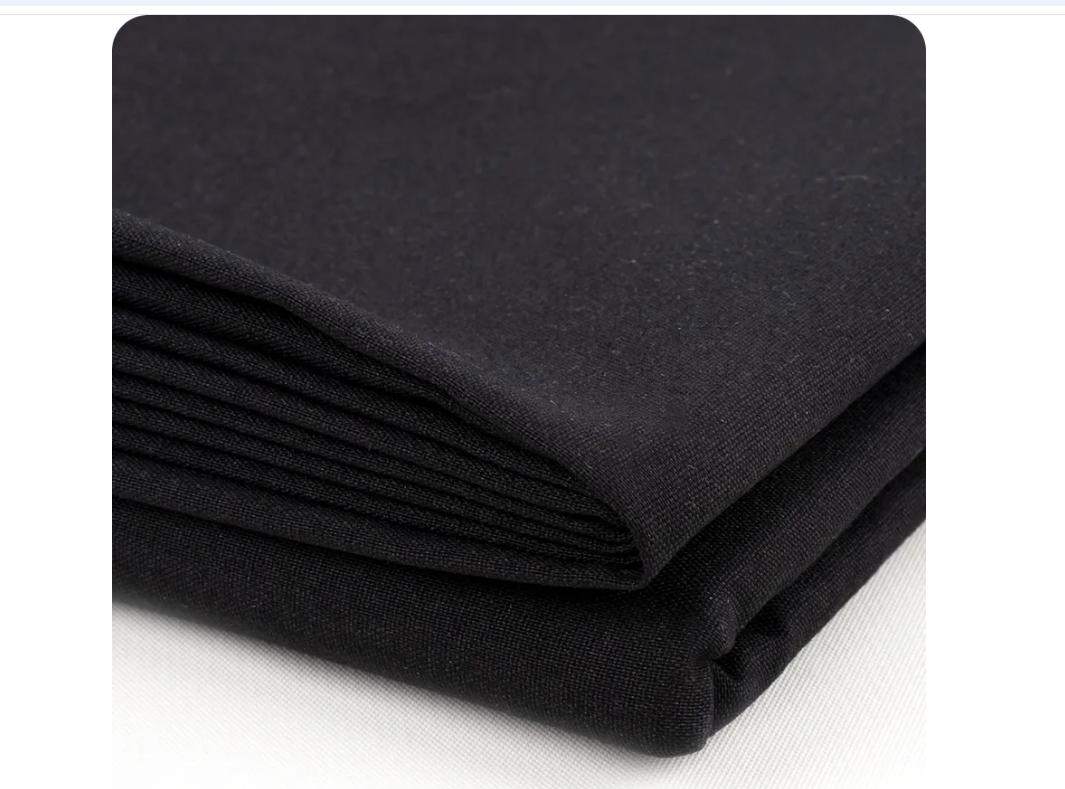 Black BioSmart 2 yard Antimicrobial Poly Cotton Fabric by Milliken