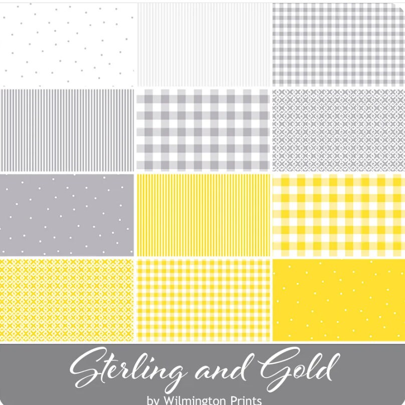Sterling and Gold Jelly Roll - Wilmington Prints