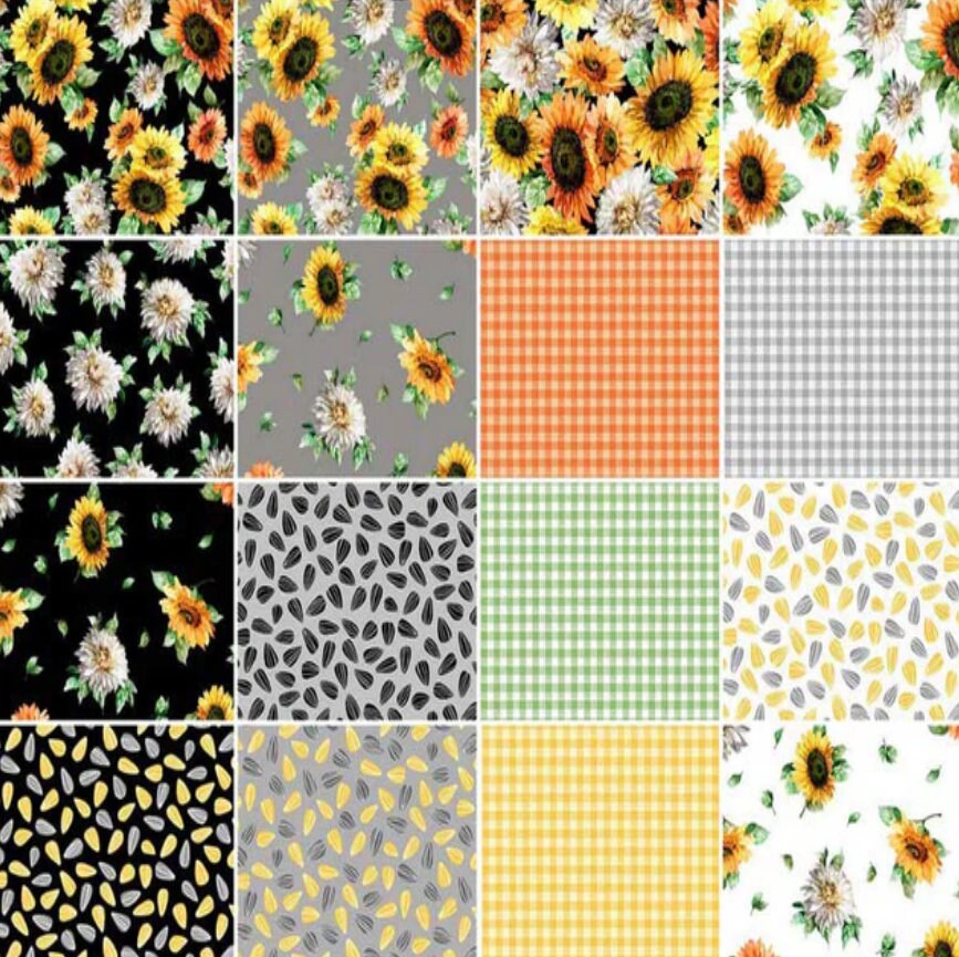 Sunflower Festival Layer Cake - Michael Miller Fabrics