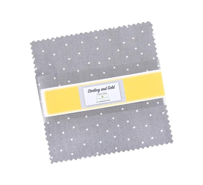 Sterling and Gold Charm Pack - Wilmington Prints