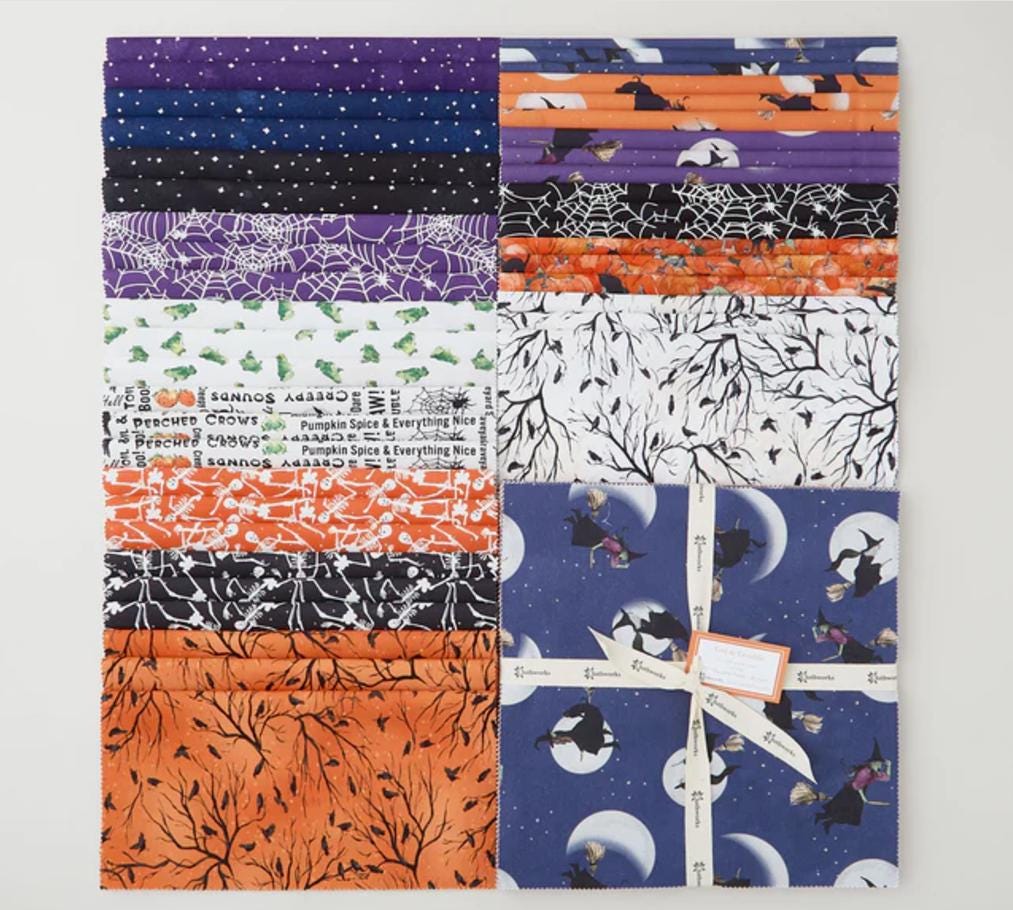Toil and Trouble Layer Cake - Heather Lee Chan - Clothworks