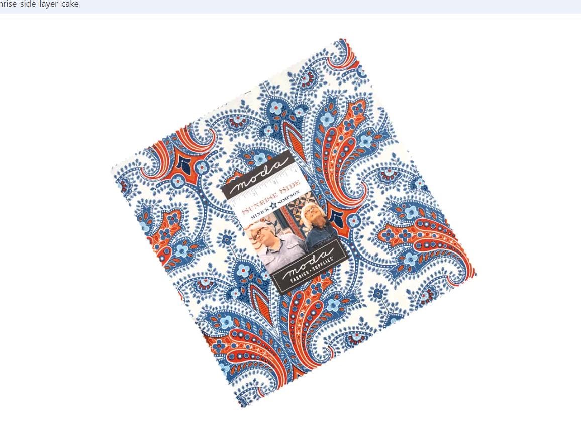 Sunrise Side Layer Cake - Minick & Simpson - Moda Fabrics