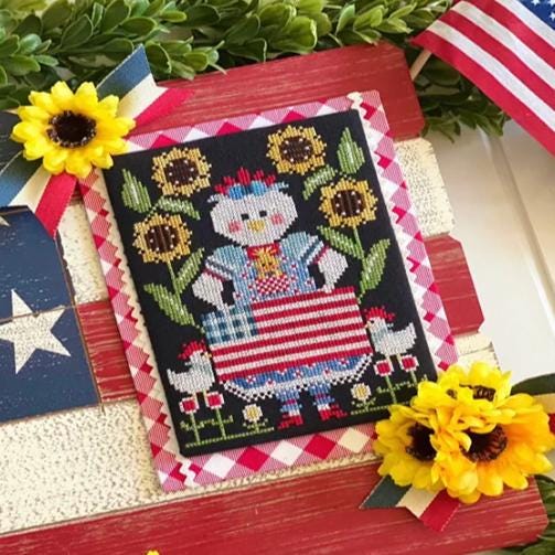 Red White and Bantam Cross Stitch Pattern - Stitching with Housewives