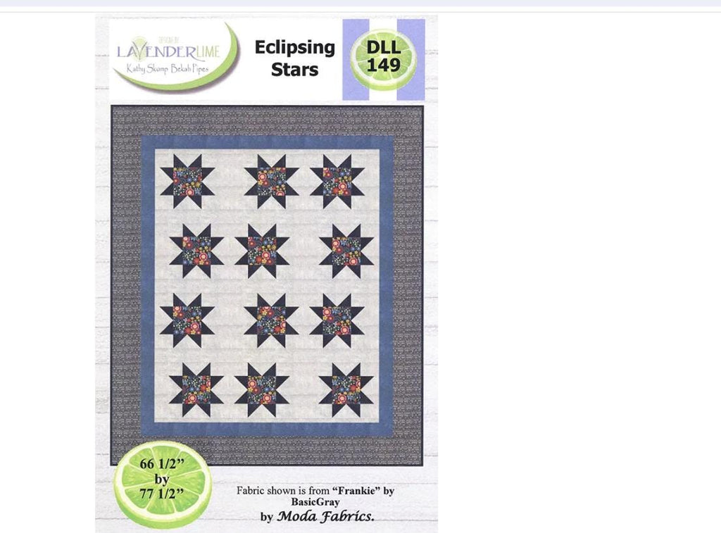 Eclipsing Stars Quilt Pattern - Lavender Lime Designs