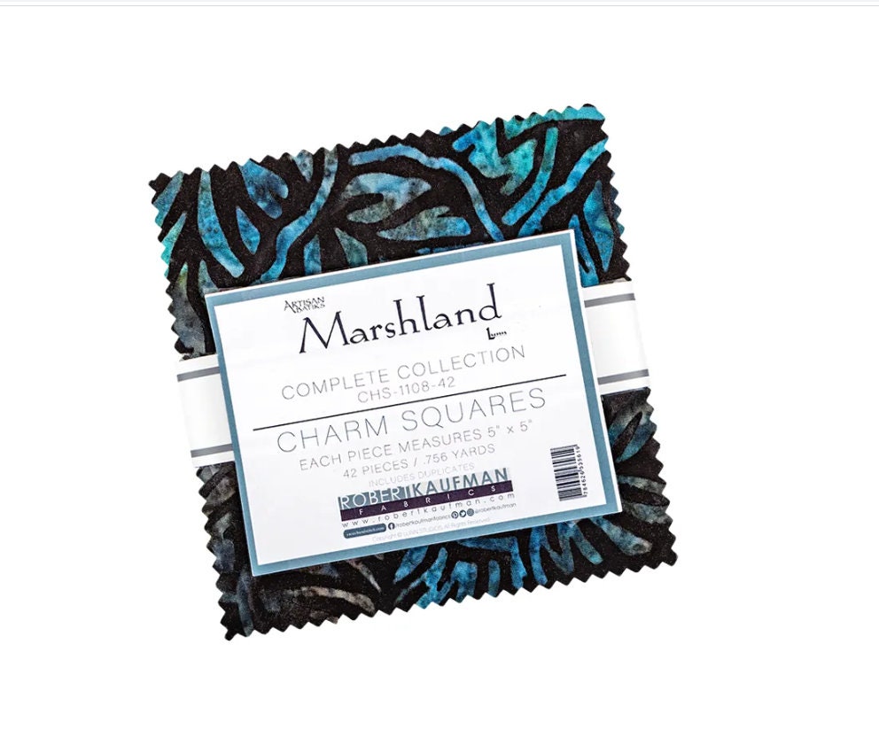 Marshland Artisan Batiks Charm Pack - Lunn Studios - Robert Kaufman Fabrics