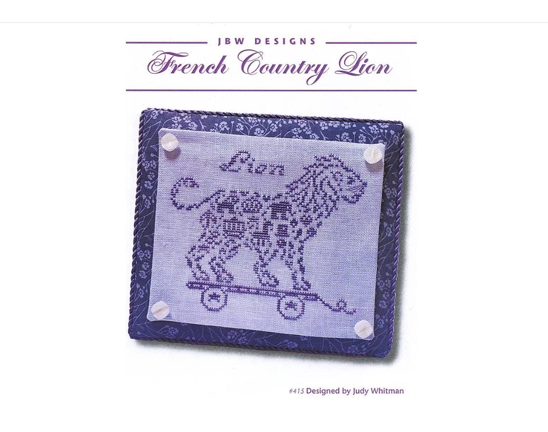 French Country Lion Cross Stitch Pattern - JBW Designs
