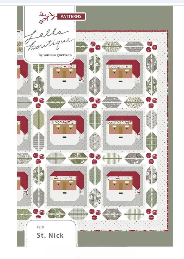 St Nick Quilt Pattern - Lella Boutique