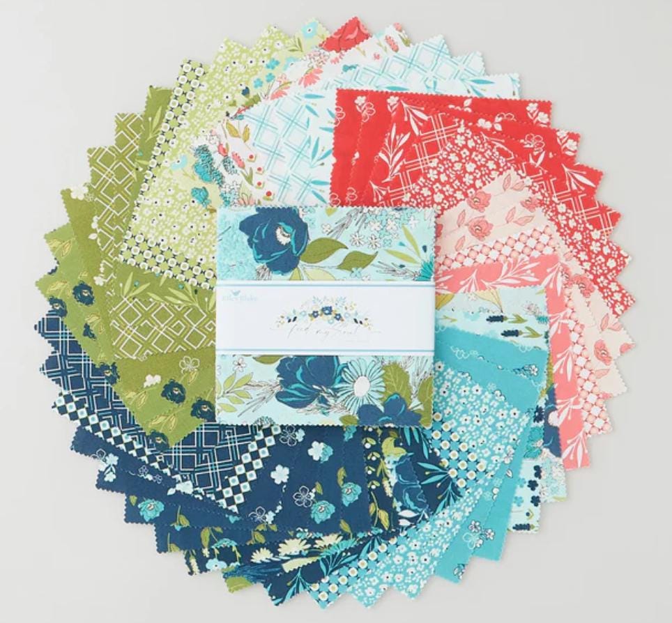 Feed My Soul Charm Pack 42/pkg.- Sandy Gervais - Riley Blake Designs