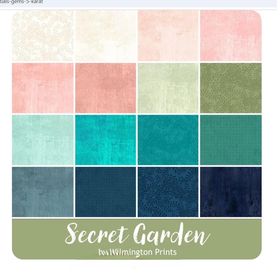 Secret Garden Essentials Charm Pack - Wilmington Prints