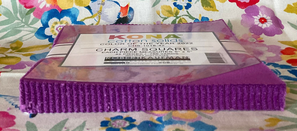 Kona 2022 Color of the Year Cosmos Charm Pack - Robert Kaufman Fabrics