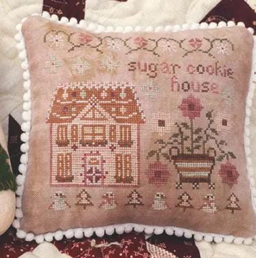 Sugar Cookie House Cross Stitch Pattern - Peppermint Lane Series