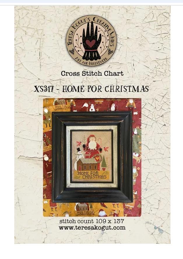 Home for Christmas Cross Stitch Pattern - Teresa Kogut