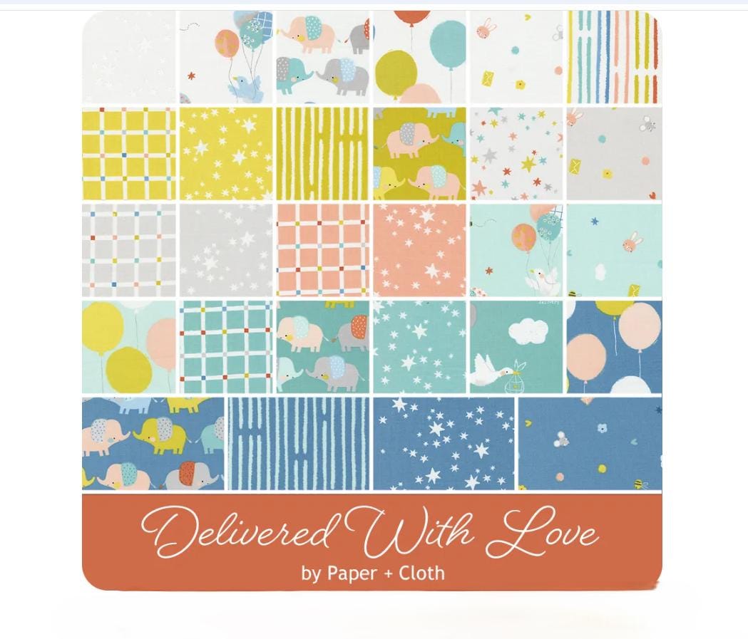 Delivered with Love Mini Charm Pack - Paper and Cloth - Moda Fabrics
