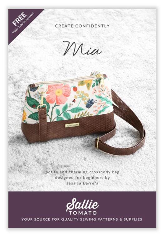Mia Bag Pattern - Sallie Tomato