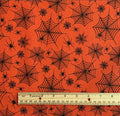 Bewitched Spider Web Glitter Halloween Yardage – Fabric Traditions
