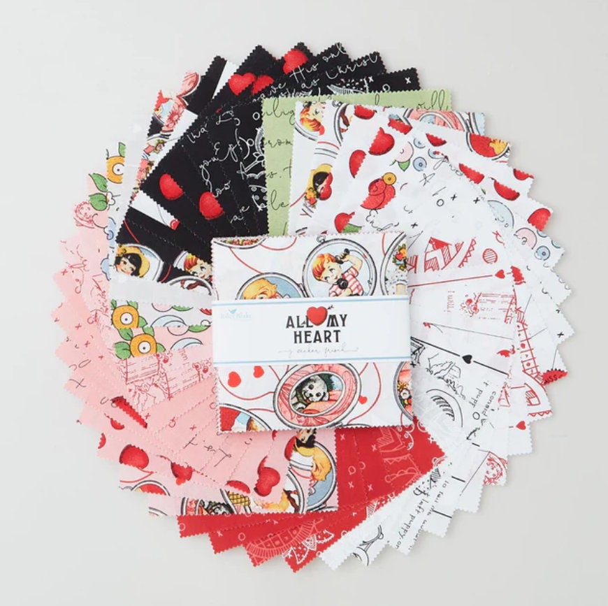 All My Heart Charm Pack - J. Wecker Frisch - Riley Blake Designs