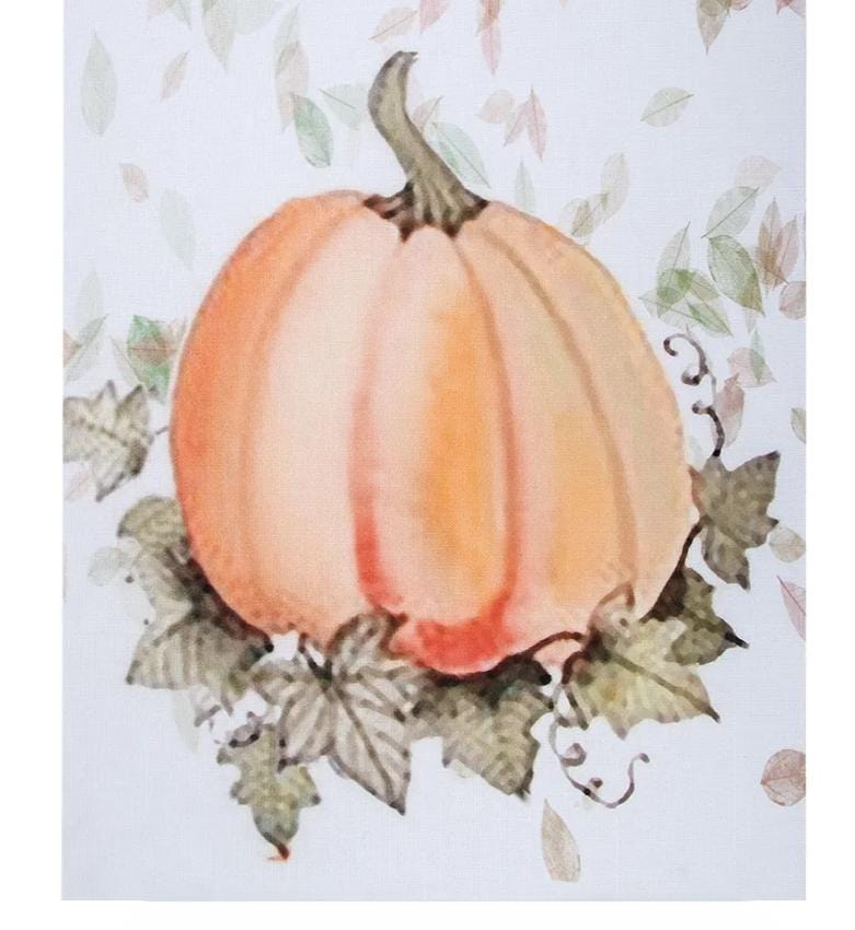Gobble Pumpkin 14 Count Aida 18" x 27" Cross Stitch Cloth - Fabric Flair