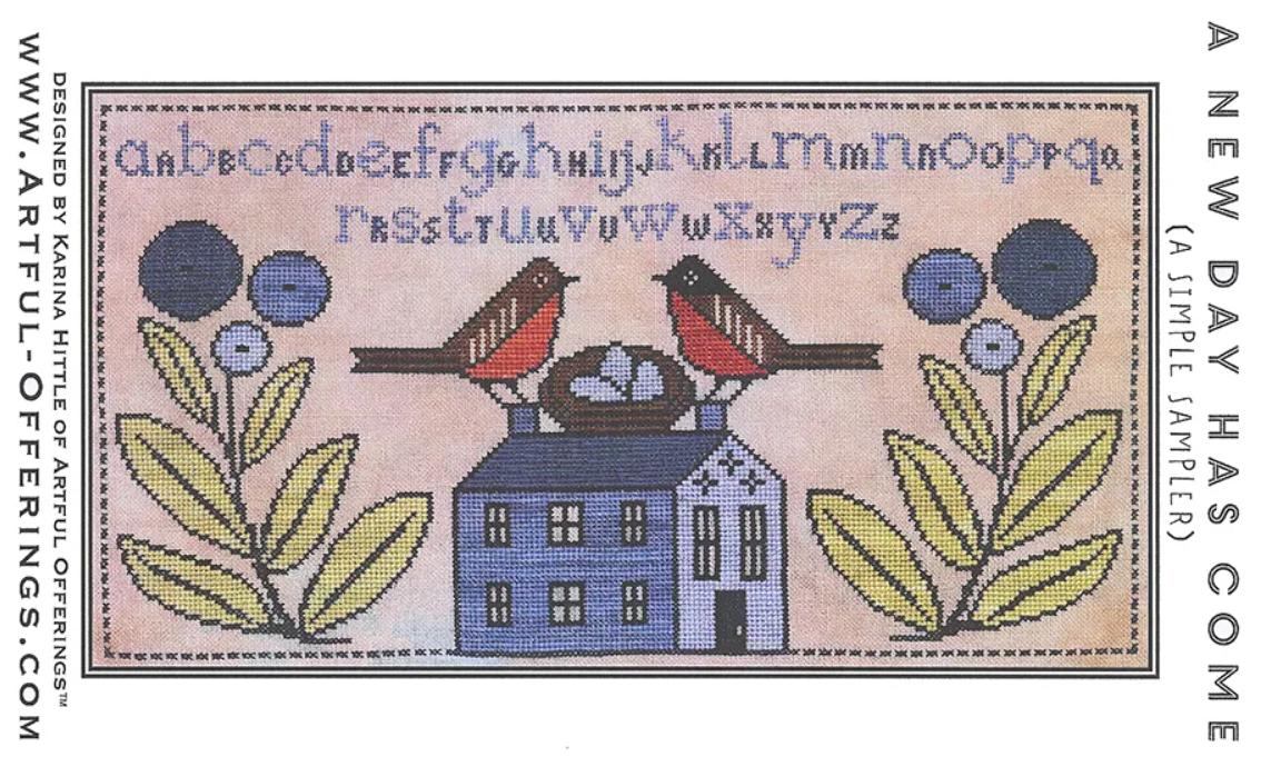 A New Day Has Come Cross Stitch Pattern - Artful Offerings