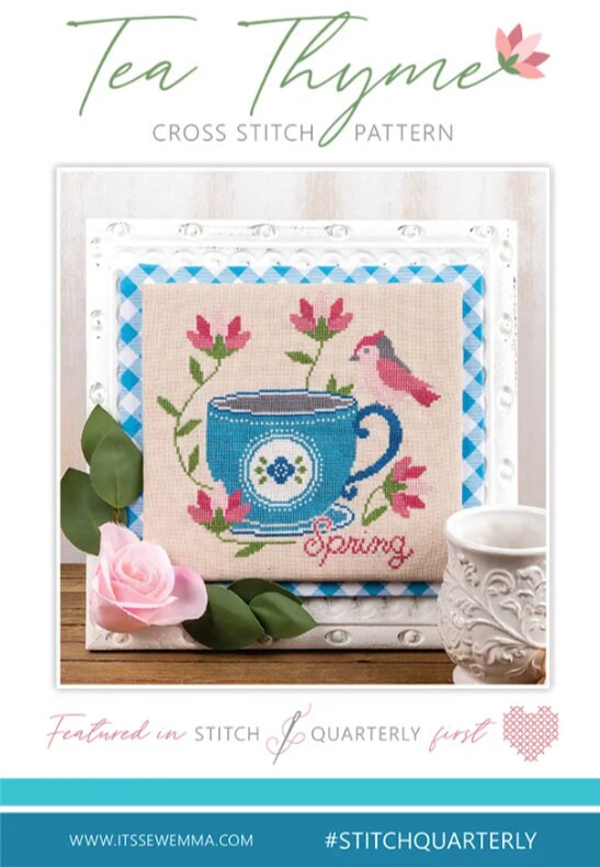 Tea Thyme Cross Stitch Pattern - It's Sew Emma
