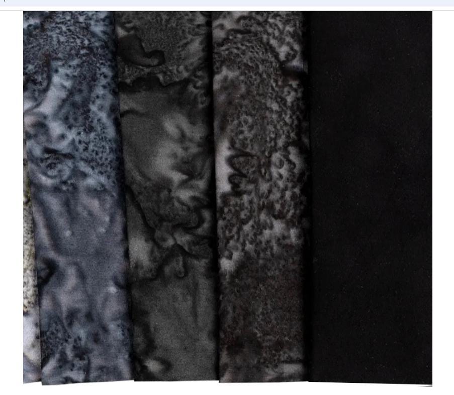 Stormy Skies Prisma Dyes Batiks Charm Pack - Robert Kaufman Fabrics