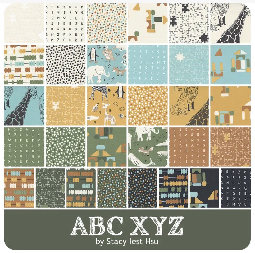 ABC XYZ Mini Charm Pack - Stacy Iest Hsu - Moda Fabrics