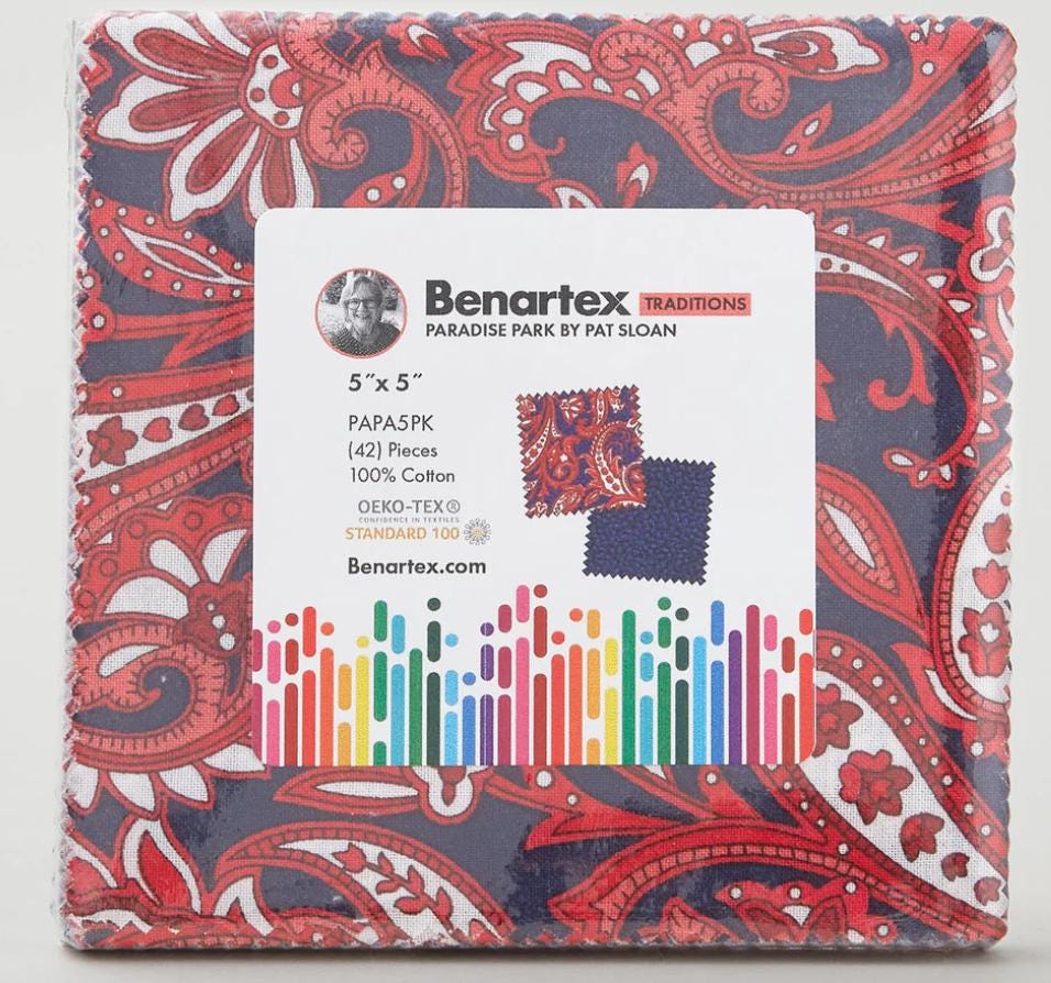 Paradise Park Charm Pack - Pat Sloan - Benartex