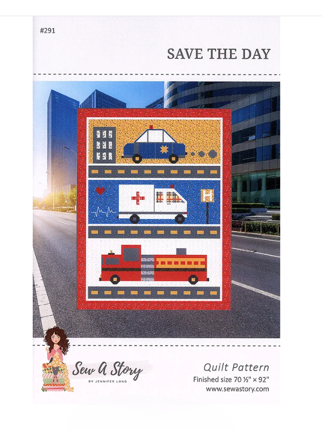 Save the Day Quilt Pattern | Sew A Story – Rescue Vehicles