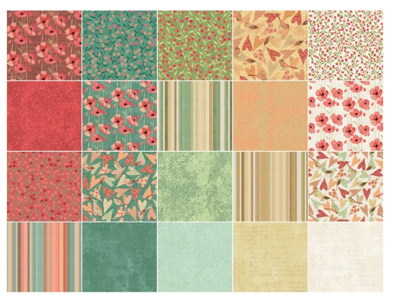 Poppy Charm Pack – 5" Squares | Christina Adolf for Windham Fabrics