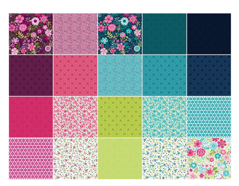 Secret Garden Jelly Roll – 2.5" Strips | Shelly Cavanna for Benartex Fabric