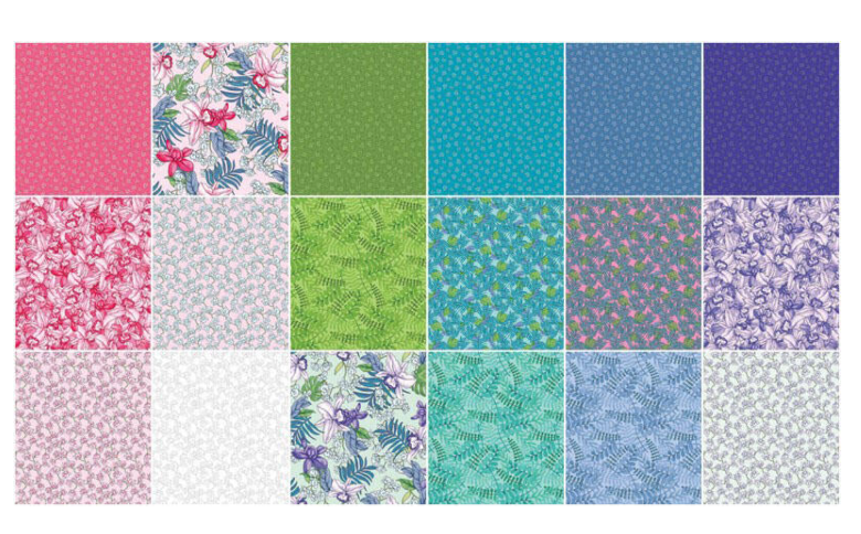 Botanical Radiants Layer Cake 42 pcs. — Benartex