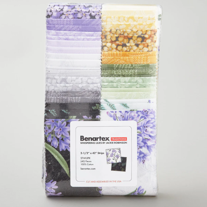 Whispering Lilies Jelly Roll 40 pcs. — Benartex
