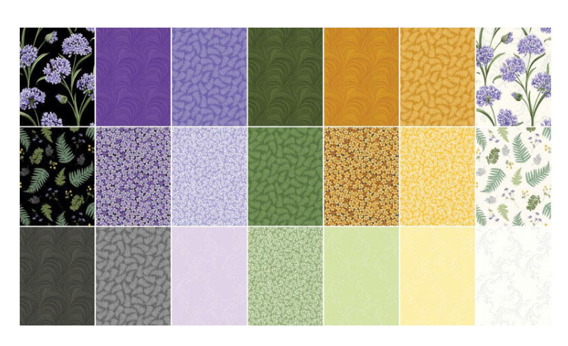Whispering Lilies Jelly Roll 40 pcs. — Benartex