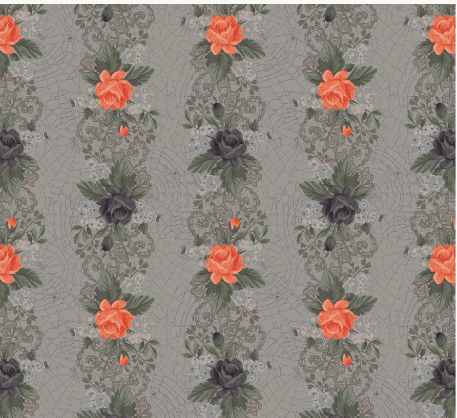 Web of Roses Yardage - Jera Branding - Maywood Studio
