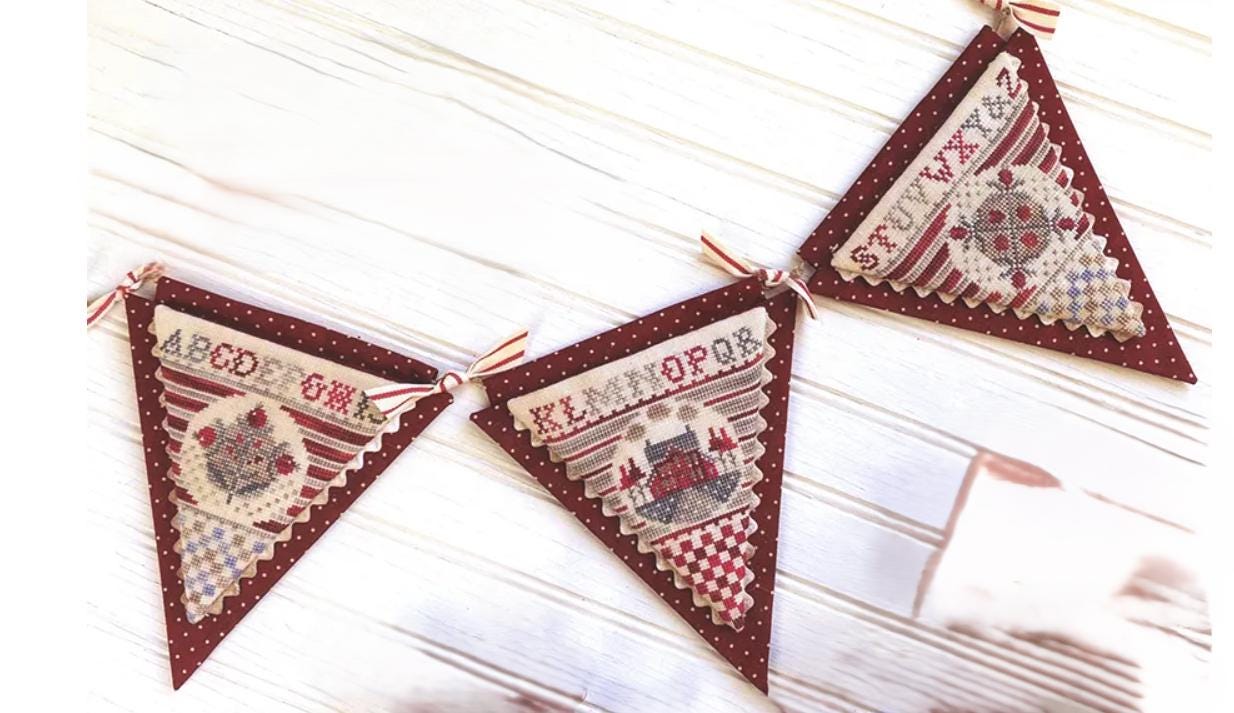Red, She Said: A Banner for Every Day Cross Stitch Pattern - Hands On Design
