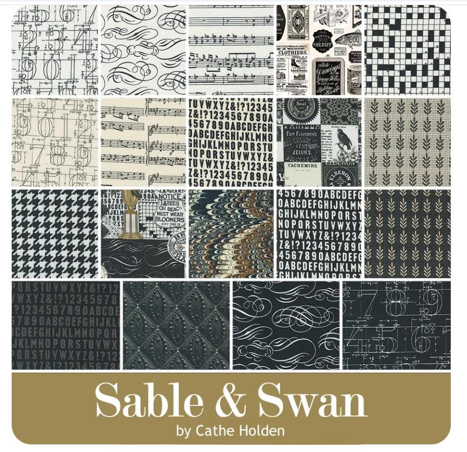 Sable and Swan Layer Cake - Cathe Holden - Moda Fabrics